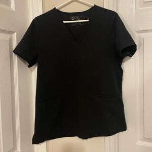 Black size medium figs scrub top